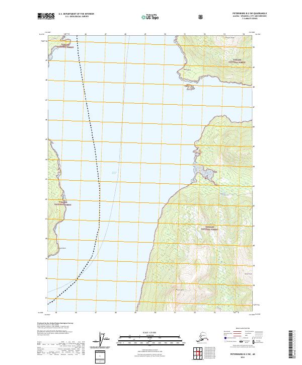 Petersburg B-2 SW, AK — USGS 7.5-minute topo (2021)