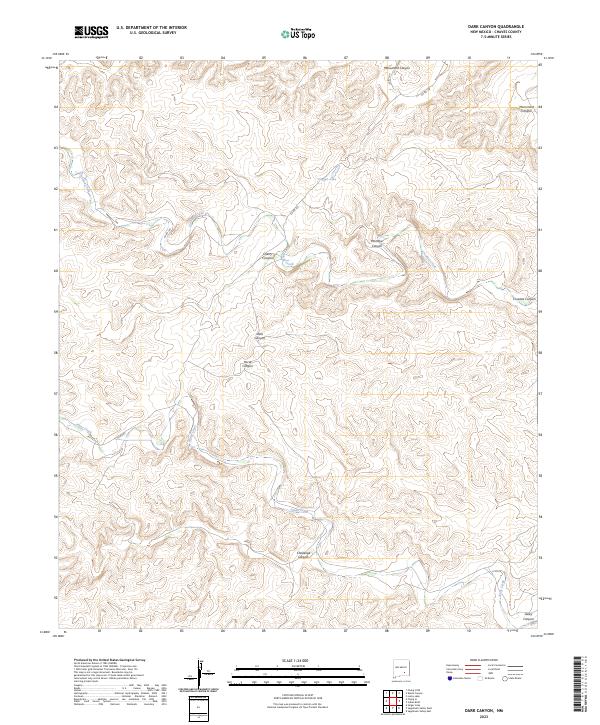 Dark Canyon, NM — USGS 7.5-minute topo (2023)