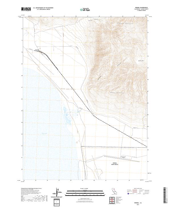 Wendel, CA — USGS 7.5-minute topo (2021)