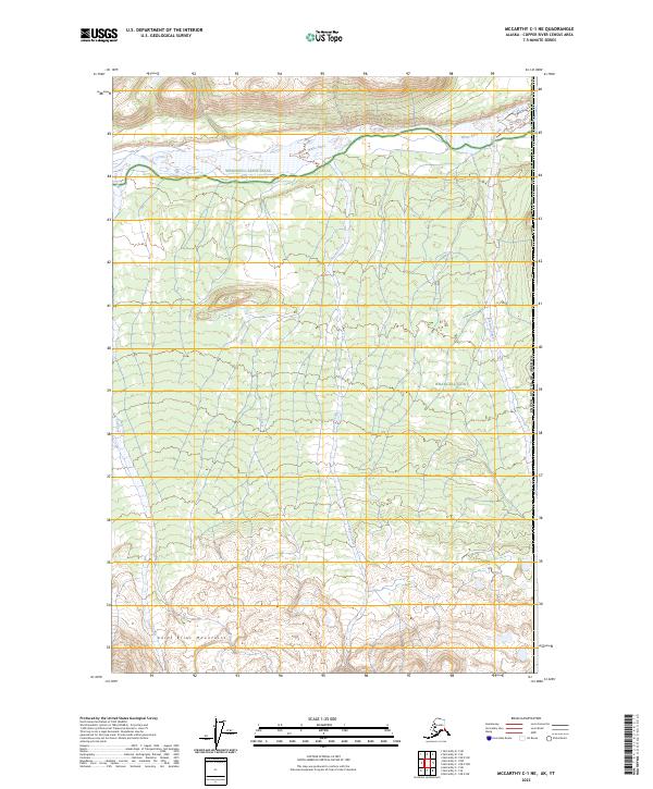McCarthy C-1 NE, AK-YT — USGS 7.5-minute topo (2023)