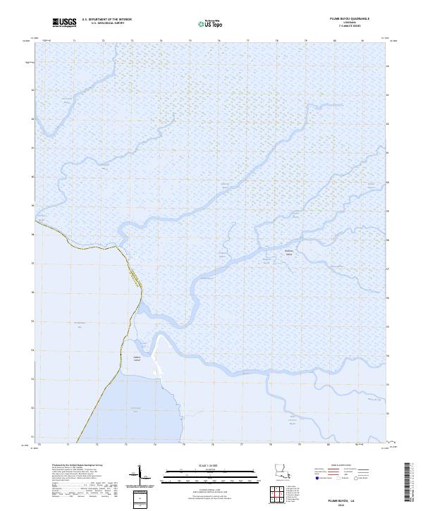Plumb Bayou, LA — USGS 7.5-minute topo (2024)