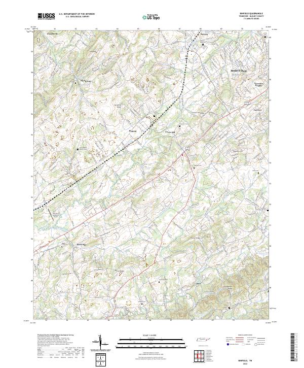 Binfield, TN — USGS 7.5-minute topo (2022)