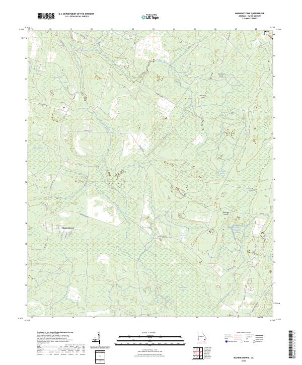 Manningtown, GA — USGS 7.5-minute topo (2024)