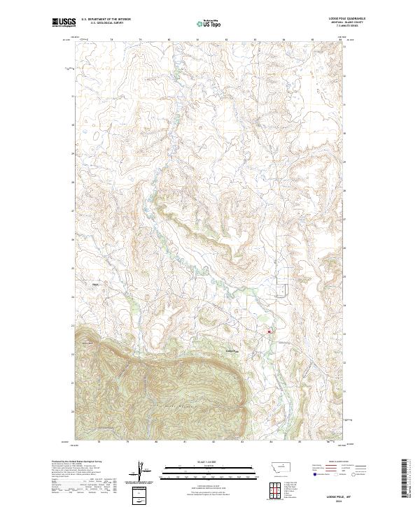 Lodge Pole, MT — USGS 7.5-minute topo (2024)
