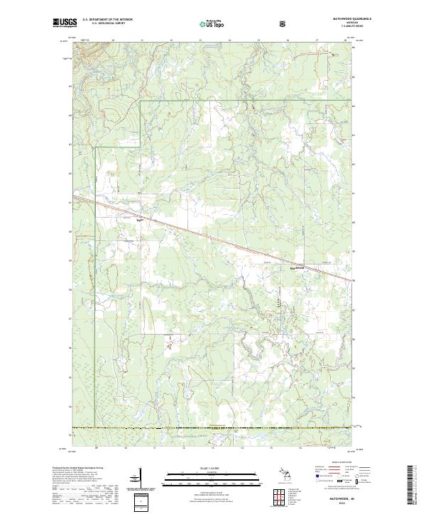 Matchwood, MI — USGS 7.5-minute topo (2023)