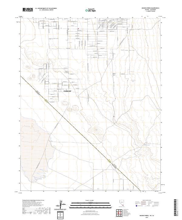 Mound Spring, NV-CA — USGS 7.5-minute topo (2023)