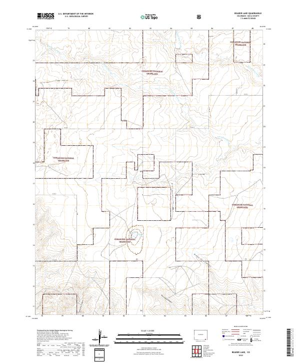 Reader Lake, CO — USGS 7.5-minute topo (2022)