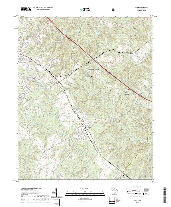Joanna, SC — USGS 7.5-minute topo (2024)