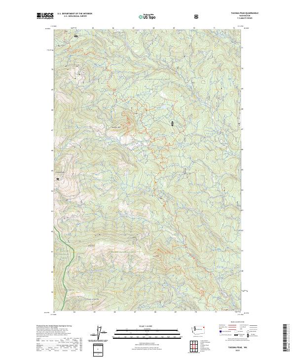 Tacoma Peak, WA — USGS 7.5-minute topo (2023)