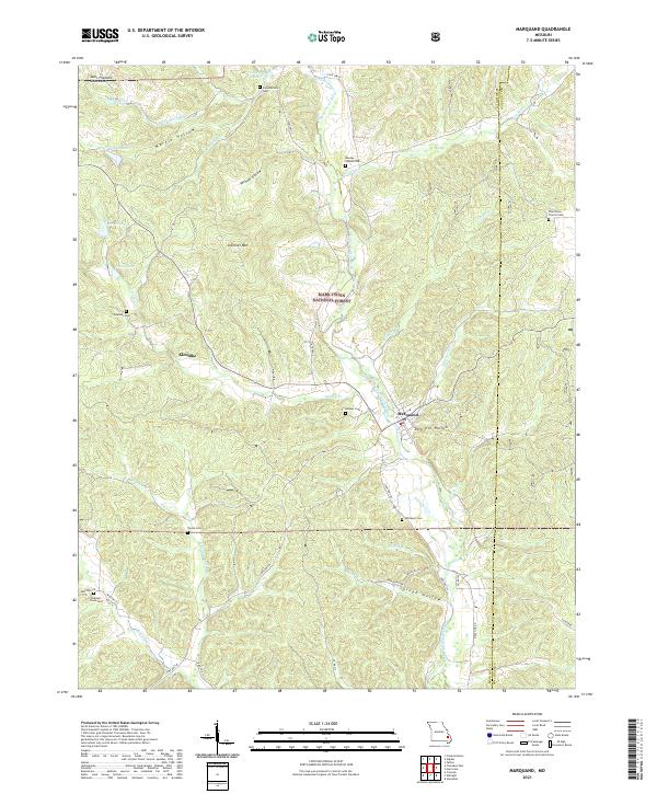 Marquand, MO — USGS 7.5-minute topo (2021)