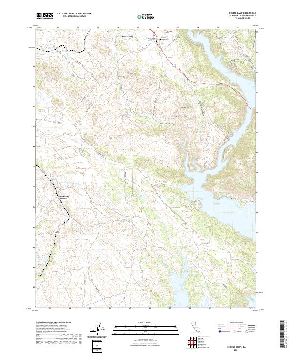 Chinese Camp, CA — USGS 7.5-minute topo (2021)