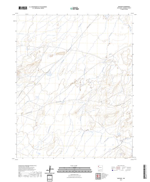 Ear Rock, NM — USGS 7.5-minute topo (2023)