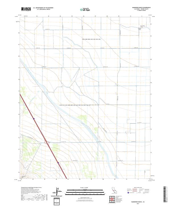 Hammonds Ranch, CA — USGS 7.5-minute topo (2021)