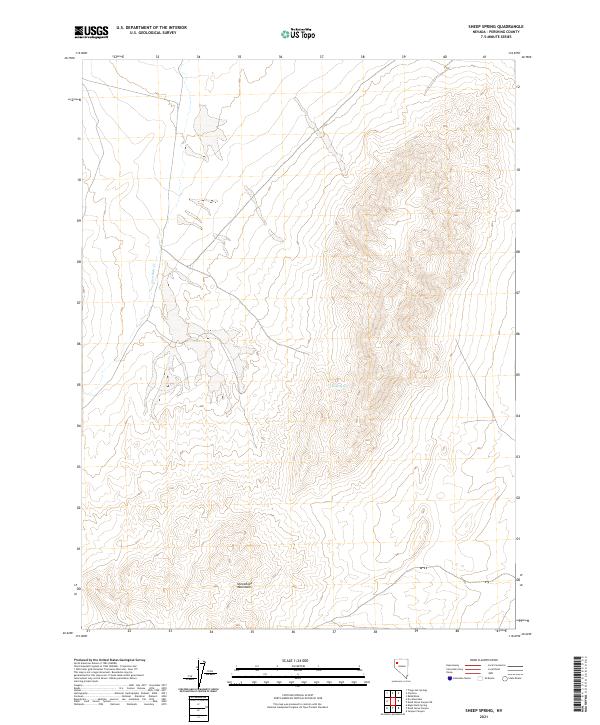 Sheep Spring, NV — USGS 7.5-minute topo (2021)