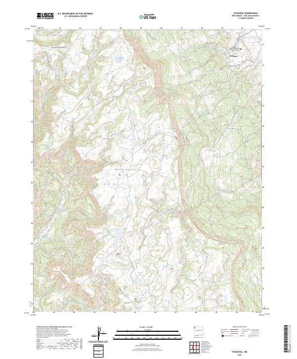 Toadlena, NM — USGS 7.5-minute topo (2023)