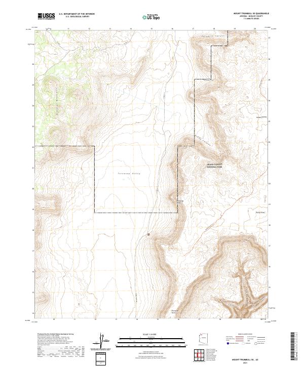 Mount Trumbull SE, AZ — USGS 7.5-minute topo (2021)