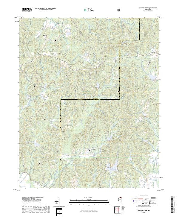 Whitten Town, MS — USGS 7.5-minute topo (2024)