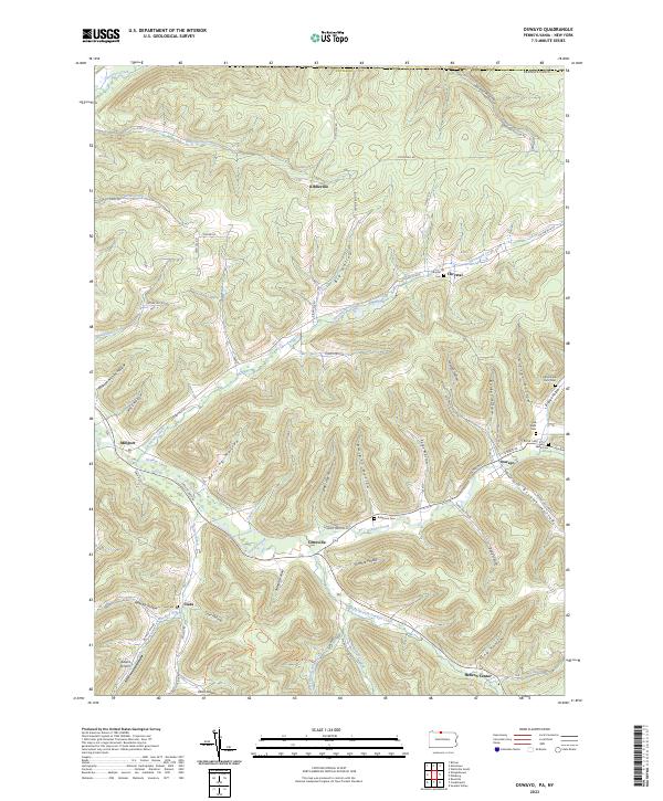 Oswayo, PA-NY — USGS 7.5-minute topo (2023)
