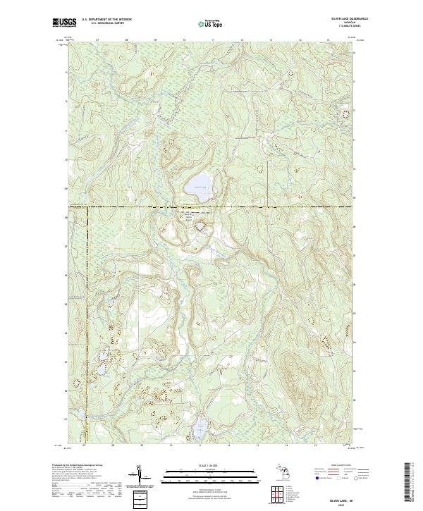 Silver Lake, MI — USGS 7.5-minute topo (2023)