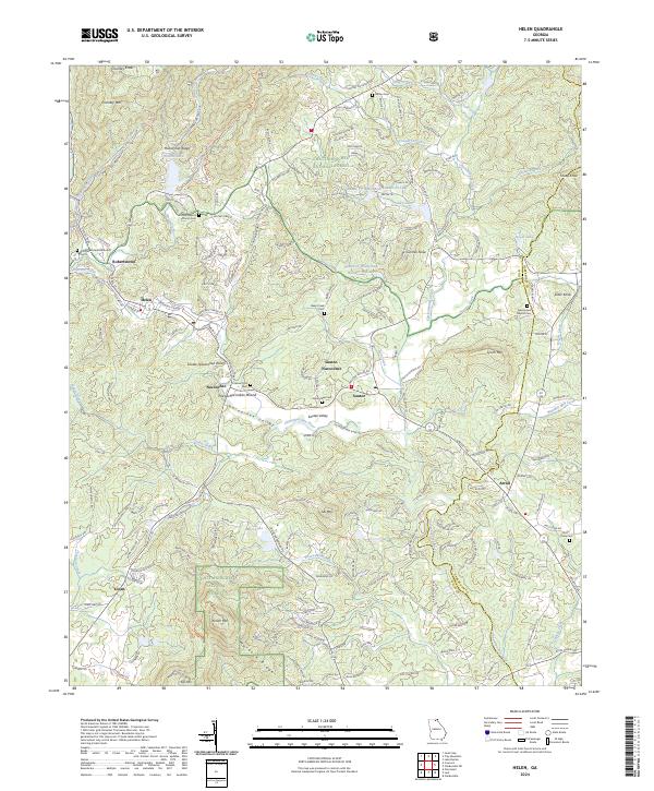 Helen, GA — USGS 7.5-minute topo (2024)