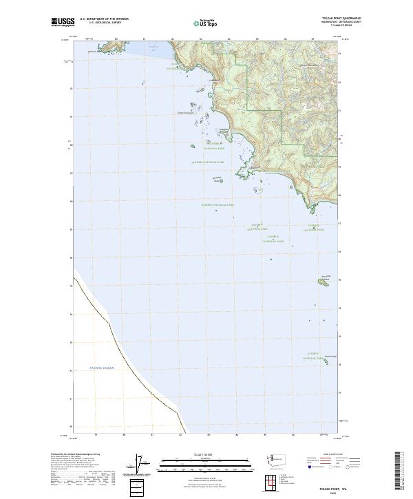 Toleak Point, WA — USGS 7.5-minute topo (2023)