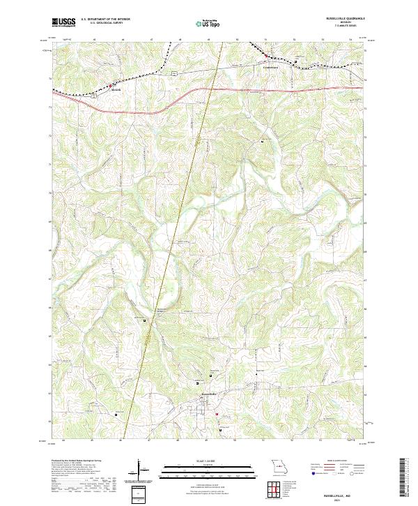 Russellville, MO — USGS 7.5-minute topo (2021)