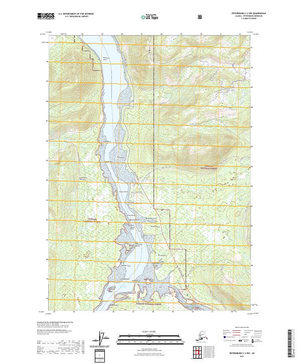 Petersburg C-3 NW, AK — USGS 7.5-minute topo (2021)
