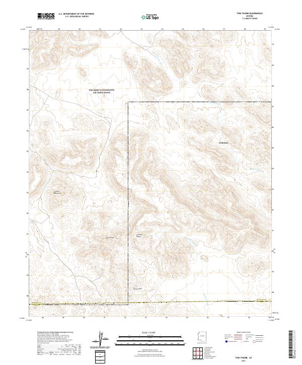 Tom Thumb, AZ — USGS 7.5-minute topo (2021)
