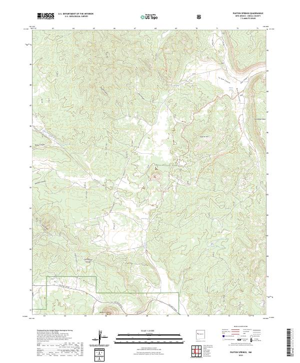 Paxton Springs, NM — USGS 7.5-minute topo (2023)