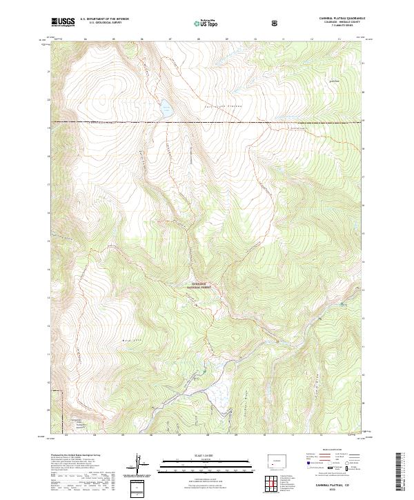 Cannibal Plateau, CO — USGS 7.5-minute topo (2022)
