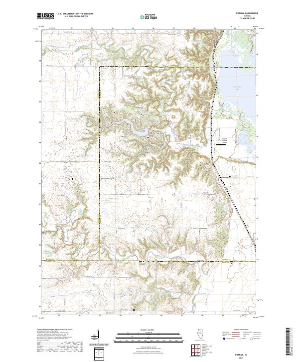Putnam, IL — USGS 7.5-minute topo (2024)