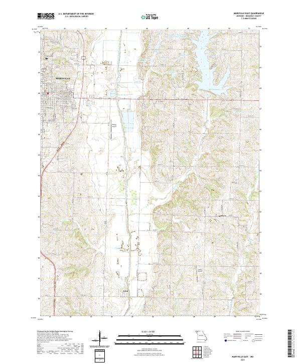 Maryville East, MO — USGS 7.5-minute topo (2021)