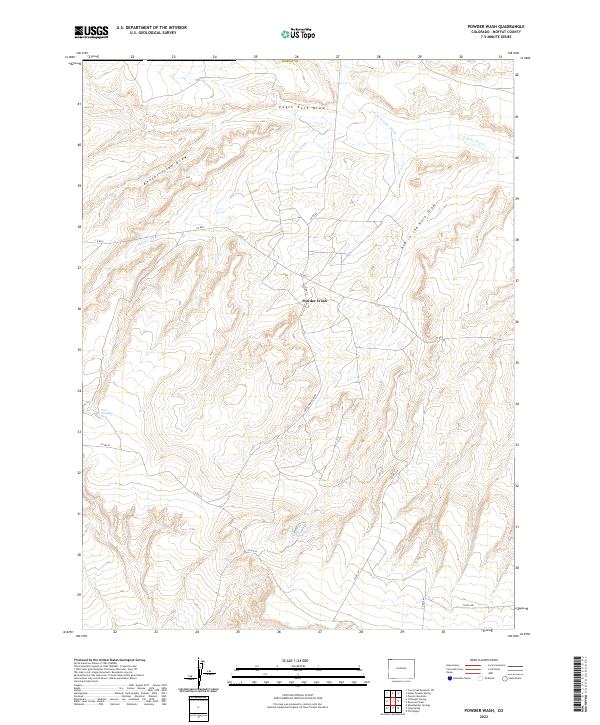 Powder Wash, CO — USGS 7.5-minute topo (2022)