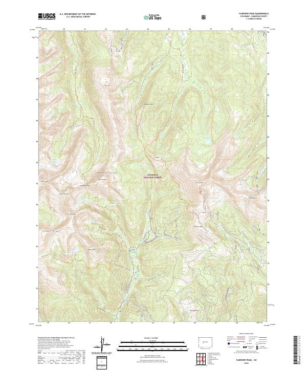 Fairview Peak, CO — USGS 7.5-minute topo (2022)