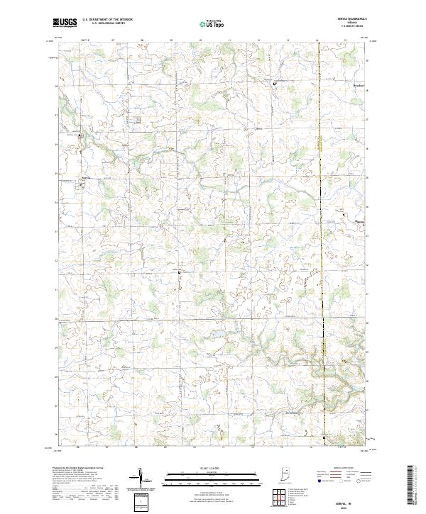 Servia, IN — USGS 7.5-minute topo (2022)