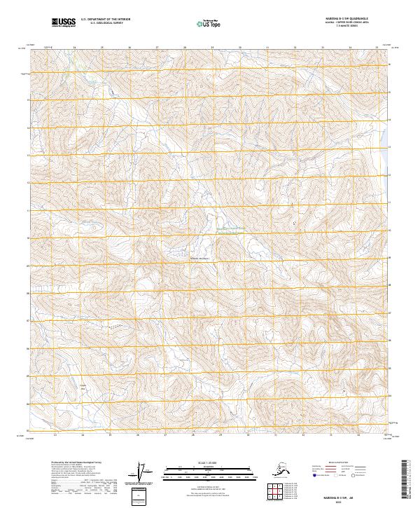 Nabesna B-3 SW, AK — USGS 7.5-minute topo (2023)