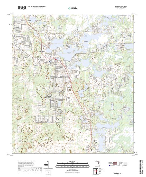 Inverness, FL — USGS 7.5-minute topo (2024)