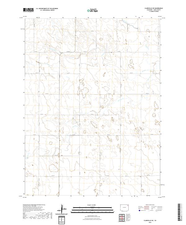 Clarkville SW, CO — USGS 7.5-minute topo (2022)