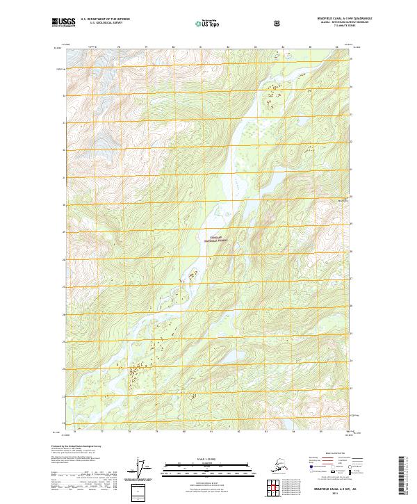 Bradfield Canal A-3 NW, AK — USGS 7.5-minute topo (2021)
