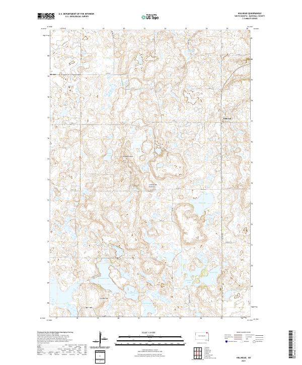 Hillhead, SD — USGS 7.5-minute topo (2021)