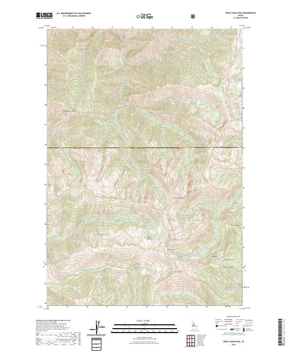 Wolf Fang Peak, ID — USGS 7.5-minute topo (2024)