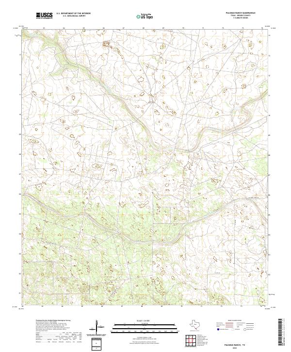 Palomas Ranch, TX — USGS 7.5-minute topo (2022)