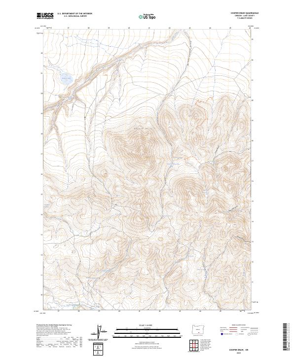 Cooper Draw, OR — USGS 7.5-minute topo (2023)