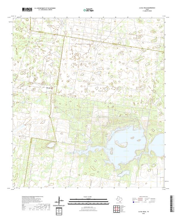 La Sal Vieja, TX — USGS 7.5-minute topo (2022)