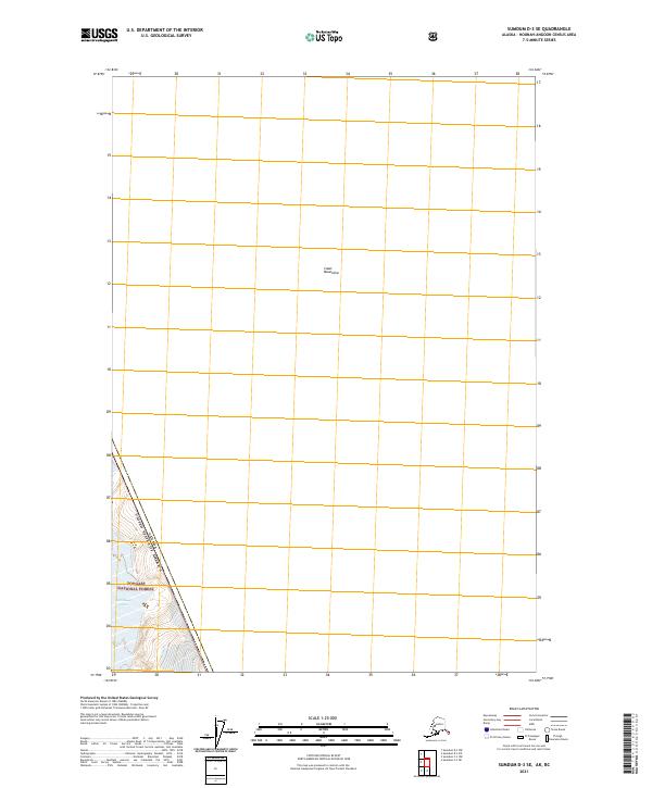 Sumdum D-3 SE, AK-BC — USGS 7.5-minute topo (2021)