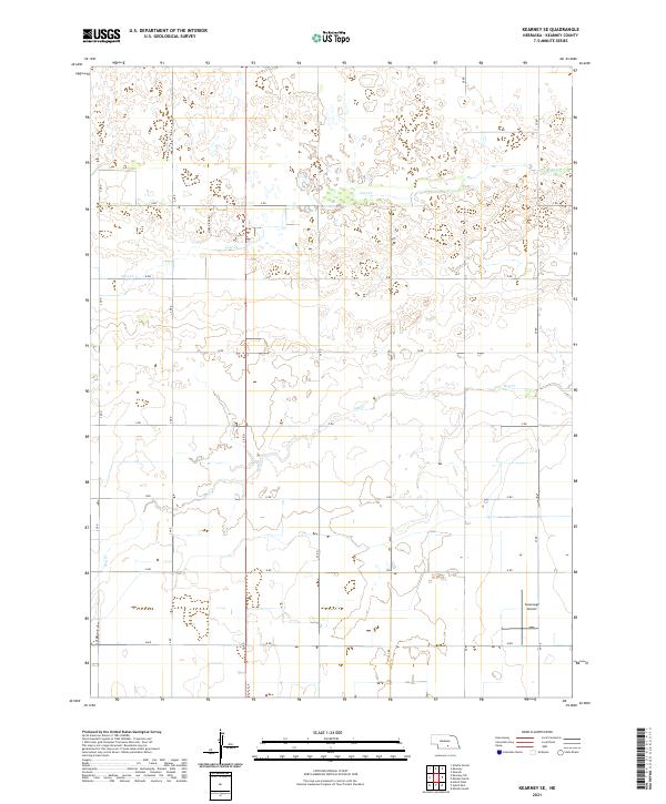 Kearney SE, NE — USGS 7.5-minute topo (2021)