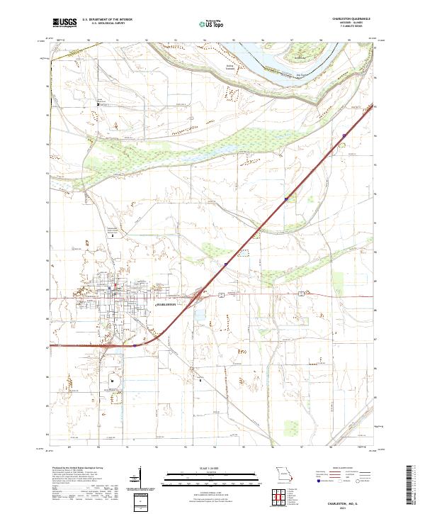 Charleston, MO-IL — USGS 7.5-minute topo (2021)