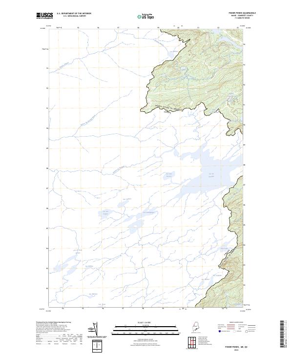 Fisher Ponds, ME-QC — USGS 7.5-minute topo (2024)