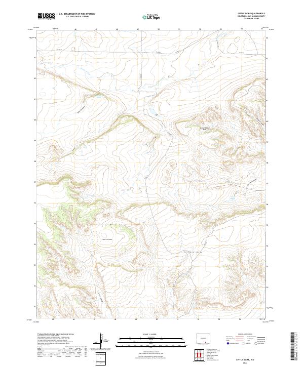 Little Dome, CO — USGS 7.5-minute topo (2022)