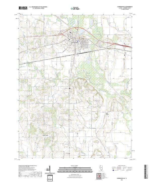 Lawrenceville, IL — USGS 7.5-minute topo (2024)